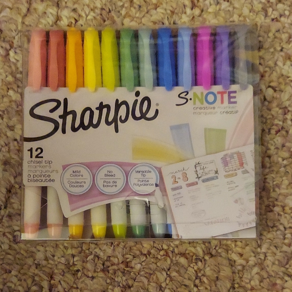 Sharpie S-Note Chisel Tip Markers Set